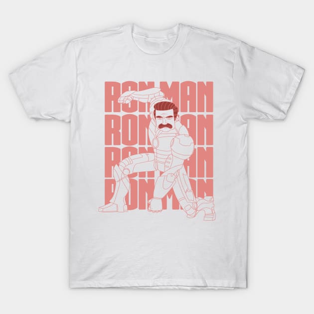 Two Color Ron Man T-Shirt by austindlight